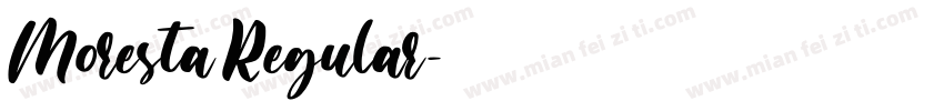 Moresta Regular字体转换